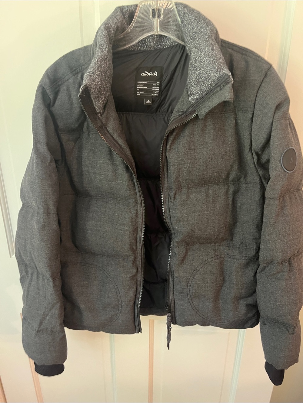 allbirds Women's Quilted Puffer Jacket in Charcoal